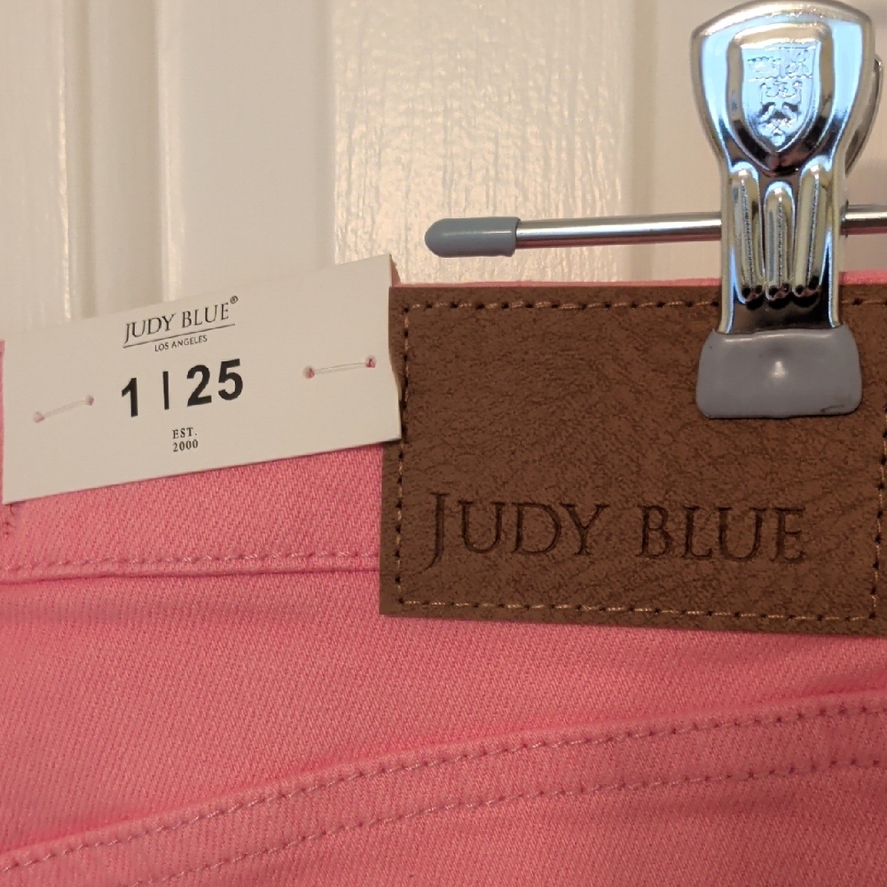 Judy Blue Pink Flare Jeans - Picture 3 of 5